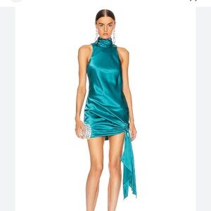 NWT Cinq a sept Denise dress - turquoise, size 12